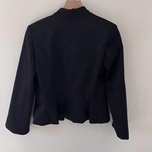 JS Collection Black Short Jacket Blazer Satin - Size 8 - Picture 7 of 7